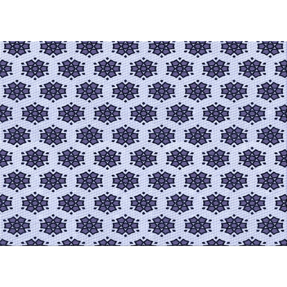 Ahgly Company Indoor Rectangle Patterned Heavenly Blue Area Rugs, 2' x 5'
