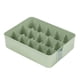 thumbnail image 5 of Estuche para guardar calcetines y ropa interior, divisores portátiles que ahorran espacio, contenedores para guardar lencería. 15 rejillas verde, 5 of 7
