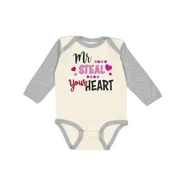 Inktastic Mr Steal Your Heart Boys Long Sleeve Baby Bodysuit
