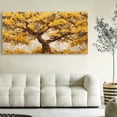 thumbnail image 5 of Canvas Wall Art for Living Room - Large Yellow Tree of Life Canvas Prints, Modern Abstract Nature Painting for Kitchen Bedroom Office Wall Decor, 5 of 7