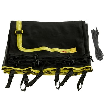 Machrus Upper Bounce Trampoline Safety Enclosure Net, Fits 9 FT Round Frame, Using 6 Poles (or 3 Arches) - Adjustable Straps- Net Only