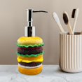 thumbnail image 6 of Cute Donut Soap Dispenser Hand Soap Dispenser for Bathrooms Kitchen Countertops Hamburger, 6 of 8