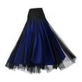 thumbnail image 4 of segolike Ballroom Dance Skirt Women Dancing Costume Clothes Flamenco Skirt Belly Dancing Dress Long Swing Race Skirt for Cha Cha Waltz M Size Blue, 4 of 8