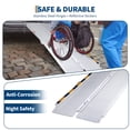 thumbnail image 2 of 8FT Aluminum Folding Wheelchair Ramp – 600lbs Heavy Duty, Portable & Lightweight, Non-Slip Threshold, Secure Safety Lock, Easy Access for Home, Doorways, Cars, Steps, Stairs – 8 feet, 2 of 8