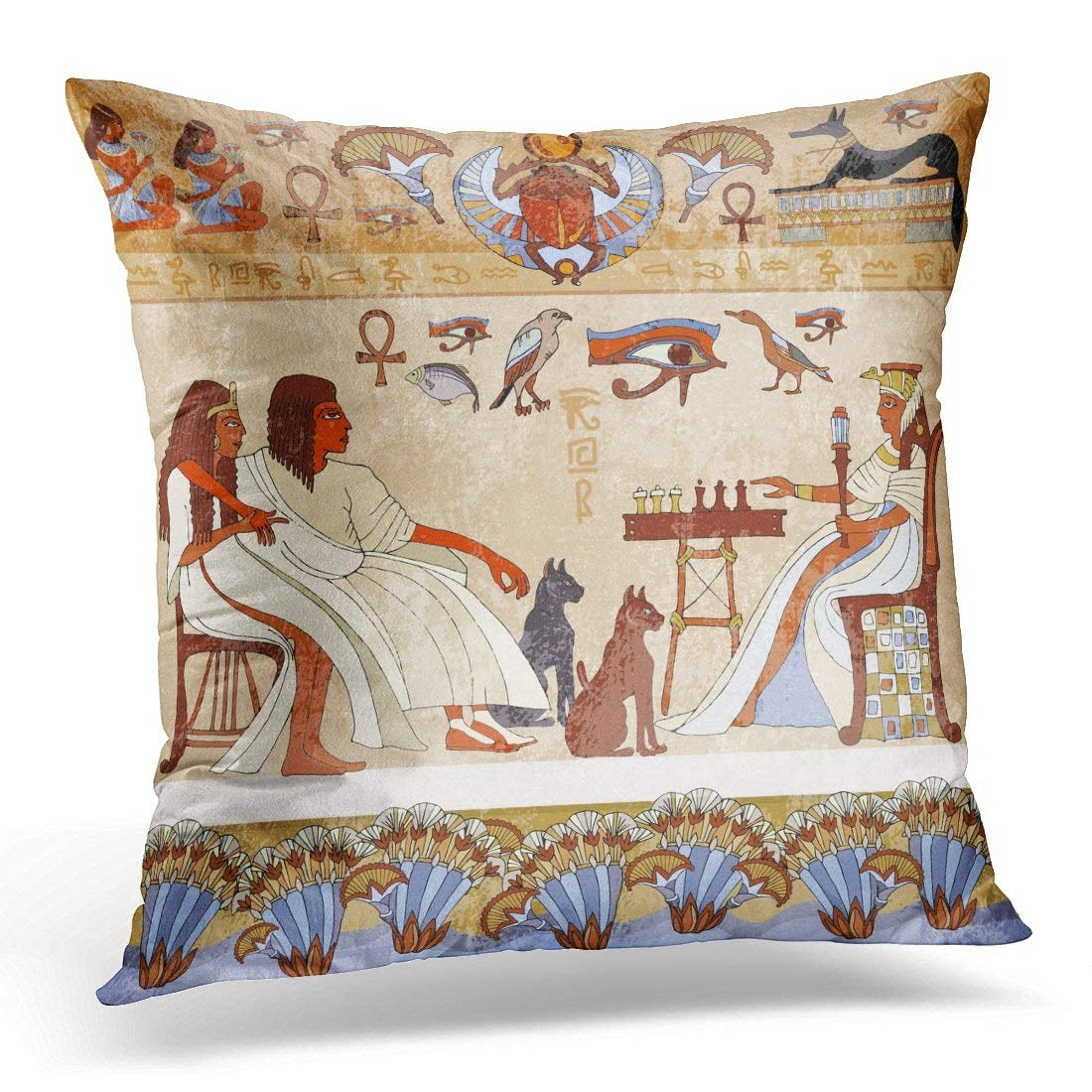 USART Murals Ancient Egypt Scene Egyptian Gods and