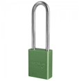 thumbnail image 1 of 3 in. Keyed Alike Green Aluminum Padlock, 1 of 1
