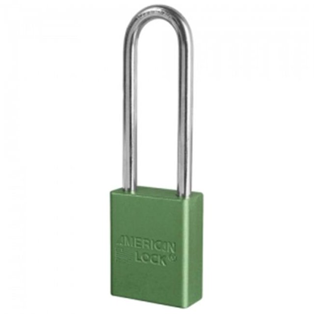 3 in. Keyed Alike Green Aluminum Padlock