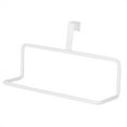 thumbnail image 4 of White Multi-Purpose No-Nail Door Back Towel Rack - Hangs Washcloths, Cabinets Rack Not Required, 4 of 7