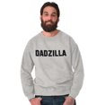 thumbnail image 5 of Funny Fathers Day Gift Dadzilla Men's Crewneck Sweatshirt Brisco Brands S, 5 of 6