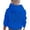 Blue, variant on Tween Girls Hoodies Sweatshirts Soft Pullover With Hood Casual School Outdoor Clothing Beige Size 11-12T