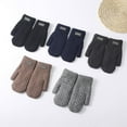 thumbnail image 4 of Weflink Double Layers Acrylic Gloves Men Winter Warm Knitted Durable Cold Weather, 4 of 20