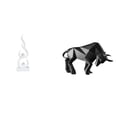 thumbnail image 1 of Escultura Abstracta De Resina Con Forma De Toro En Forma De Llama, Figura De Fuego Moderna, Adorno Coleccionable Para Oficina, Patio, Estantería, Entrada, Mesa, Escritorio, Estante, Regalo, 1 of 8