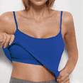thumbnail image 2 of Cami Built In Bra Tank Tops for Women Camisole Adjustable Spaghetti Strap Shelf Bras Yoga Workout Basic Undershirts Sleeveless Summer Tops, 2 of 4