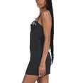 thumbnail image 6 of Coduop Women Embroidery Floral Cami Dresses,Spaghetti Strap Halter Backless Mini Dresses, 6 of 8