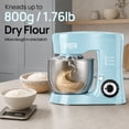 thumbnail image 3 of CUOCCO PRO 5.5 Qt Stand Mixer, Mixers for Kitchen, Handles Up to 800g/1.76 lb Dry Flour, 1000W Peak, 11 Speeds + Pulse, Dough Hook, Beater & Whisk for Bread & Pizza, Cake & Cookies, 3 of 10