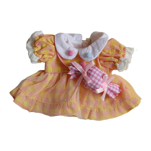 Accesorio de vestuario de vestido de muñeca para muñecas de niñas de 10-15cm vestidos de regalos para niños, regalos de cumpleaños