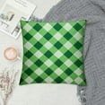 thumbnail image 2 of COMIO  Pieces St. Patrick's Day Pillow CoversLucky Clover Shamrock Green Throw Pillow Cover Case Truck Plaid Cushion Cover Happy Saint Patrick's Day Decorations for Sofa Couch Home, 2 of 5