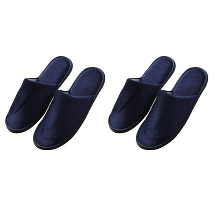 

ITSELFER 2 Pairs of Disposable Slippers Single Use Slipper One Time Slipper One-off Babouche Hotel Slipper Travel Slipper White