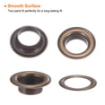thumbnail image 4 of Kit de 20 ojales de metal de cobre de 12 mm con arandelas para cortinas, lonas, bolsas de cuero, bricolaje, bronce, 4 of 6