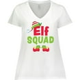 thumbnail image 3 of Inktastic Christmas Elf Squad Women's Plus Size V-Neck T-Shirt, 3 of 5