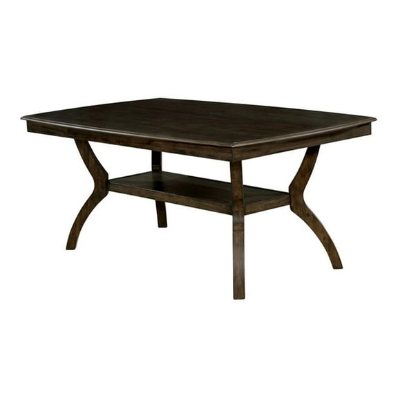 Furniture of America Vandusen I Transtional Dining Table in Walnut