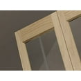 thumbnail image 2 of AWC Model 537 Pioneer Full Glass Bifold Door fits 36"w x 80"h Unfinished Pine, 2 of 2