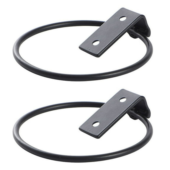 2 Pcs Hook Flower Pot Storage Rack Fence Post Hanger 15X17.5X6.2CM Black