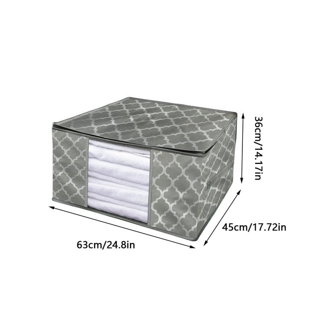Sac de Rangement pour Garde-Robe, Couette en Coton, Boîte de Tri pour Vêtements, Sac de Rangement Scellé, Boîte de Rangement Pliable