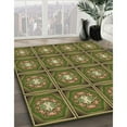 thumbnail image 3 of Ahgly Company Machine Washable Indoor Round Transitional Dark Golden Rod Brown Area Rugs, 7' Round, 3 of 7