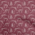 thumbnail image 1 of oneOone Viscose Jersey Dark Magenta Fabric Animal Craft Projects Decor Fabric Printed by The Yard 60 Inch Wide, 1 of 4
