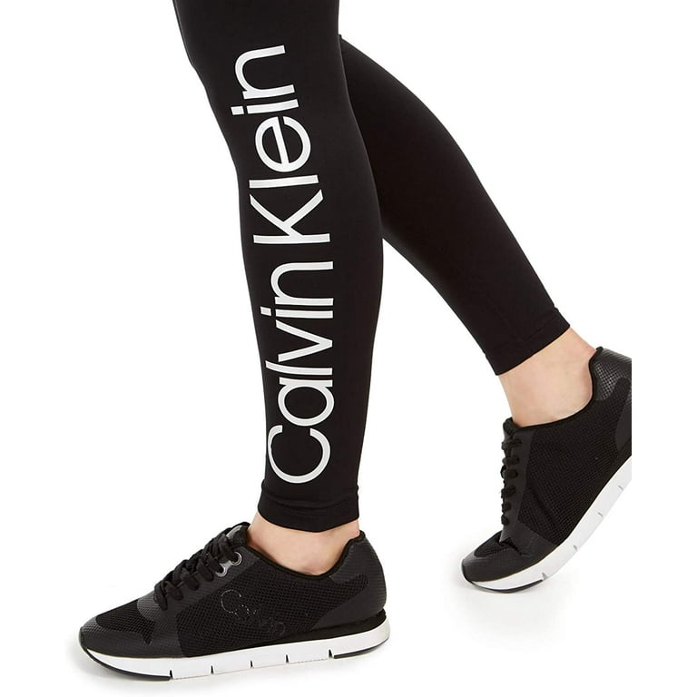 Calvin Klein Women's Performance Cold Gear Fleece-Lined High-Waist Leggings  Black Size XX-Large 