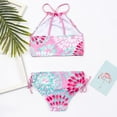 thumbnail image 3 of Yuanyu 3-14T Girls Bikini Swimsuit Beach Sport Halter Tankini 2-Piece Beachwear Swimwear Teen Girls Bathing Suit, 3 of 8