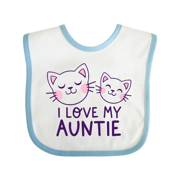 Inktastic I Love My Auntie Boys or Girls Baby Bib