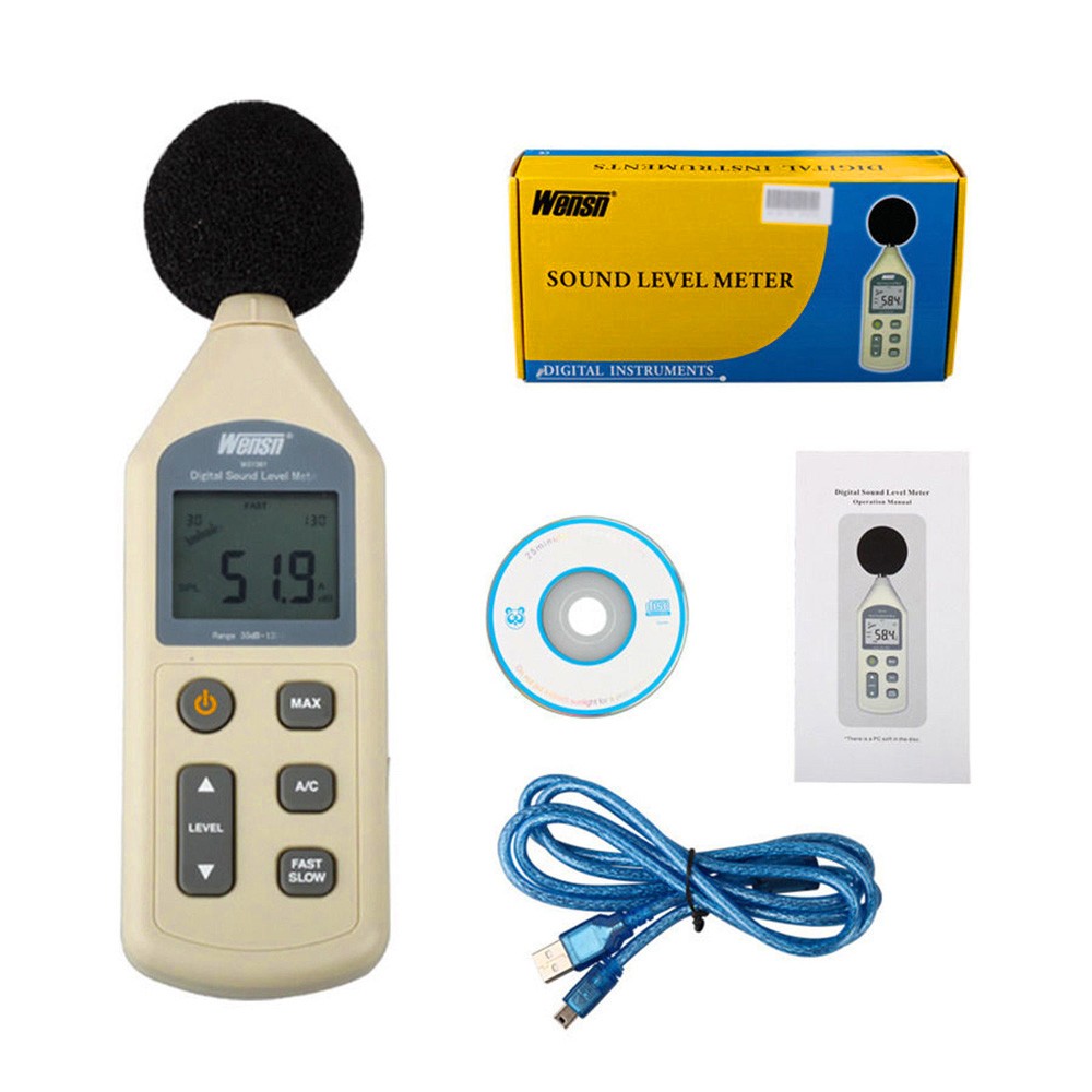 Buy Digital Sound Level Noise Meter Decibel Detector Audio Measurement Tool Online at Lowest