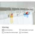 thumbnail image 5 of Faitove Kids Shower Curtain for Bathroom Boys Girls Funny Fabric Colorful Blocks Shower Curtain Set Yellow Red Blue Green Waterproof Decor 72" x 72" Polyester, 5 of 6