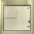 thumbnail image 4 of Arizona Shower Door ET16657BNCLR 57.38 x 66 in. ETE Euro Tub Enclosure Shower Door with Showerhead Right - Brushed Nickel, 4 of 6