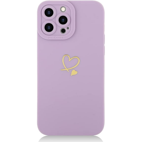 Compatible iPhone 12 Pro Max 6.7" 2020 Case, Ladies Luxury Soft Silicone Liquid Case, Full Cover Lens Silky Touch Full Body Cover with Soft Scratch Resistant Microfiber Liner (Purple)