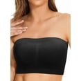 thumbnail image 2 of Women's 3 Pack Strapless Tube Tops Solid Basic Bandeau Crop Tops, 2 of 8