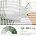 thumbnail image 6 of Striped Linen Valance Curtain 16 Inch Vertical Striped Valance for Kitchen Bathroom Light Filtering Window Treatment Rod Pocket Farmhouse Rustic Semi Sheer Short Window Curtain 1 Panel Green, 6 of 8