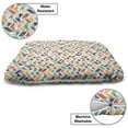 thumbnail image 3 of Abstract Pet Bed, Rhythmic Geometric Braid Motifs Dots Triangles Herringbone Style Arrangement, Chew Resistant Pad for Dogs and Cats Cushion with Removable Cover, 24" x 39", Multicolor, by Ambesonne, 3 of 4