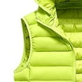 thumbnail image 5 of Wutalume Men's Casual and Fashionable Ribbed Patterned Sleeveless Cotton Vest, Men's Hooded Solid Color Fitted Cotton Jacket Vest,Fluorescent Green L, 5 of 7