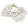 thumbnail image 2 of LNWH Retro Rose White Pattern Placemats, 1 PCS Heat Resistant Washable PVC Table Mats, 18"x12", 2 of 6