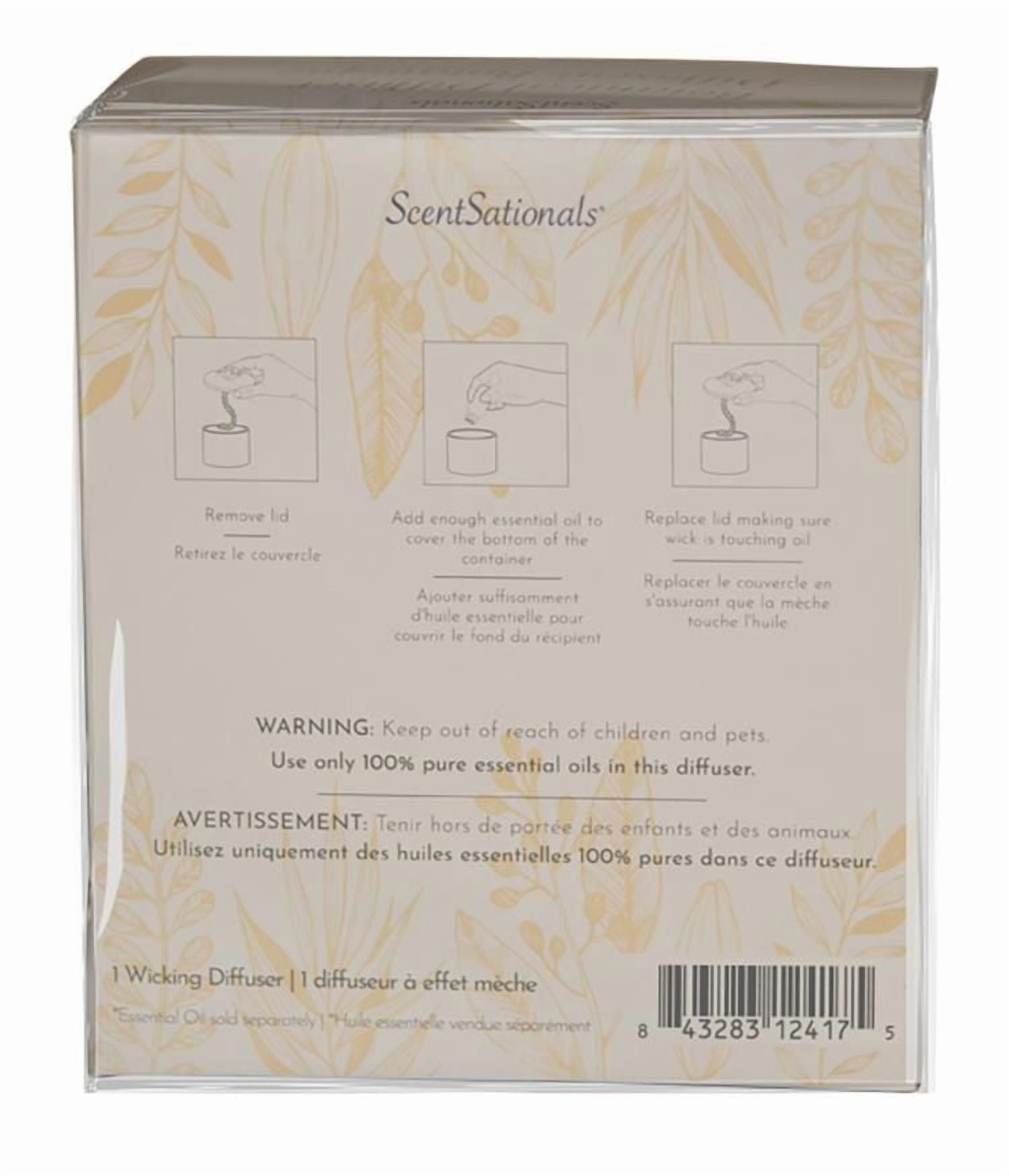 ScentSationals Botanical Diffuser - Simplicity, Ceramic Diffuser