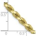 thumbnail image 5 of 10K Yellow Gold Jbsp's 4mm Diamond-Cut Rope Chain (24 X 4) Made In Peru 5266-24, 5 of 5