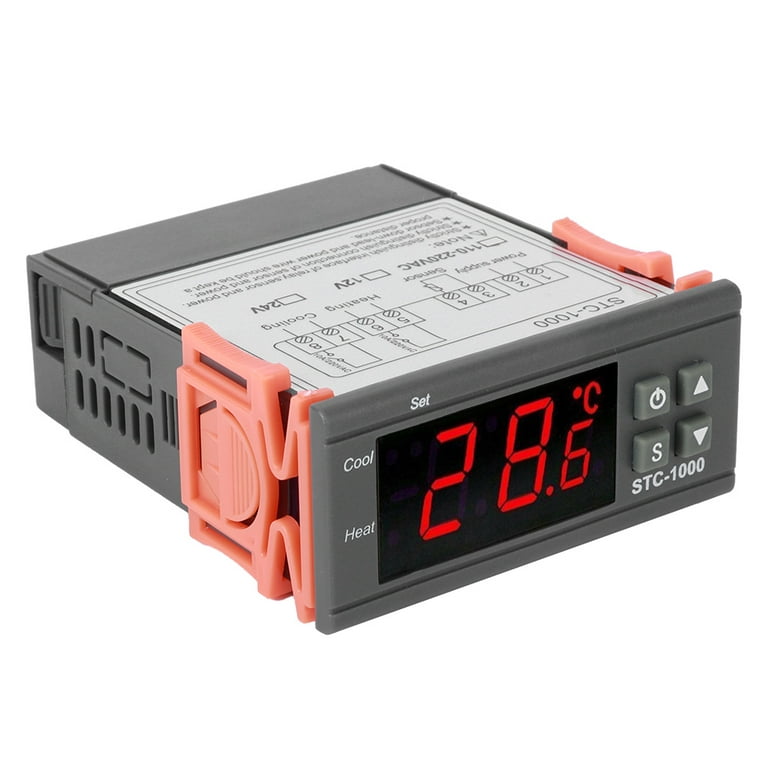 DC12V 24V Digital Meter -20~+100 Degrees Celsius Thermometer Dual display Temperature  Meter for Car/