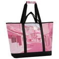 thumbnail image 2 of Large Hand-held Ice Pack Picnic Bag Insulation and Refrigeration Suitable for Shopping Picnics and Camping Pink Cartoon House, 2 of 8