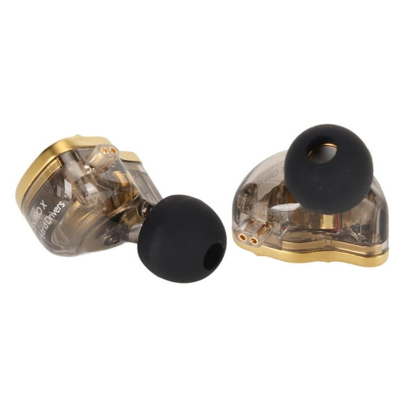 in Ear Monitors Earphones, HiFi Stereo Wired Earbuds with Detachable 2Pin Cable, Dual Drivers, Memory Ear Hooks, for Musician Audiophile