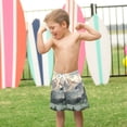 thumbnail image 4 of FORMRS Boys Swim Trunks Quick Dry Mesh Liner Boardshorts Sizes XS-XL, Watercolor Mountatin, 4 of 7