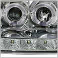 thumbnail image 3 of NUVISION for 97-03 Ford F150 Chrome Amber Halo Rings LED DRL Projector Headlights, 3 of 5
