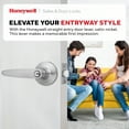 thumbnail image 6 of Honeywell Straight Lever Entry Door Lock, Satin Nickel, 6 of 10